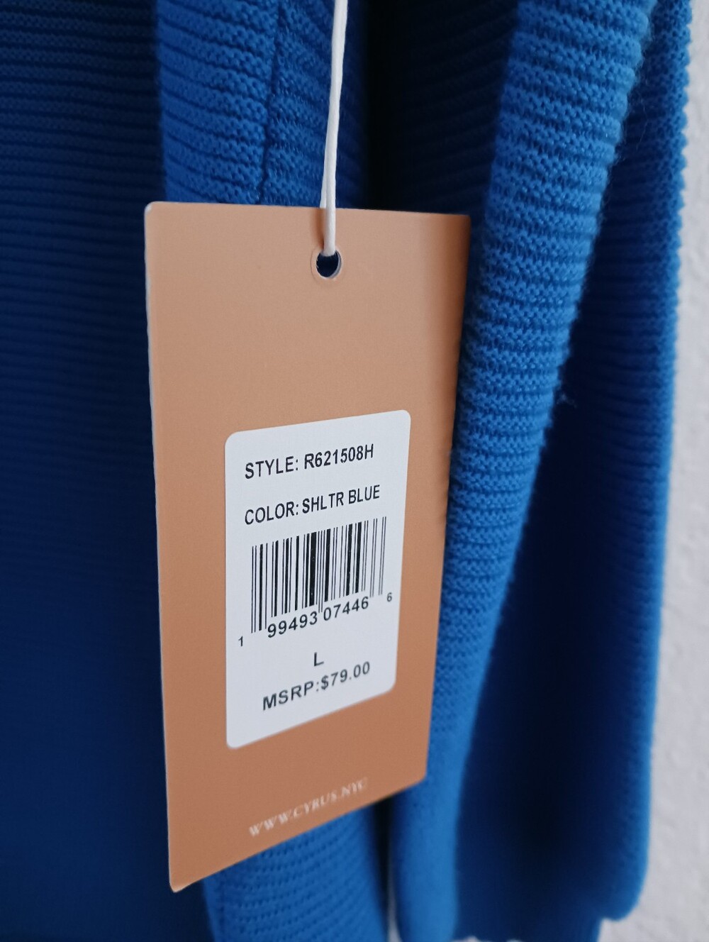 Cyrus The Relaxed V-Neck‎ Ribbed Pullover - Picture 3 of 5
